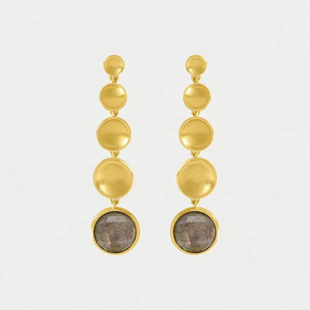Sol Statement Gemstone Drop Earrings