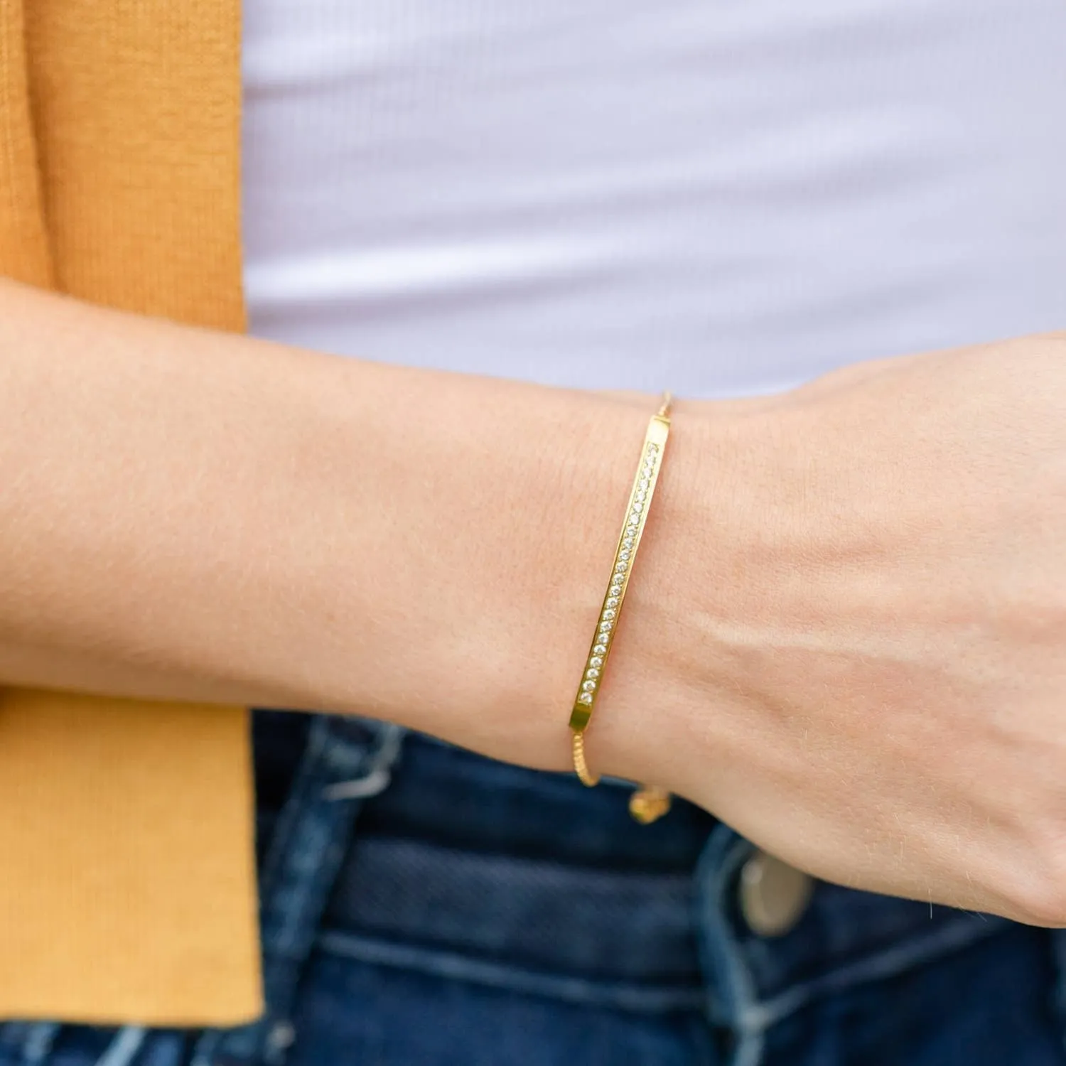 Sparkle Bar Pulley Bracelet