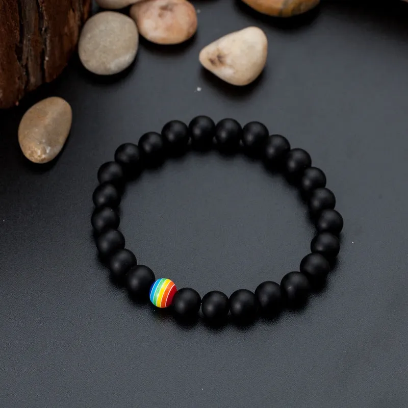 speed sell new white pine sandstone colorful gay bracelet cross-border e-commerce special bracelet