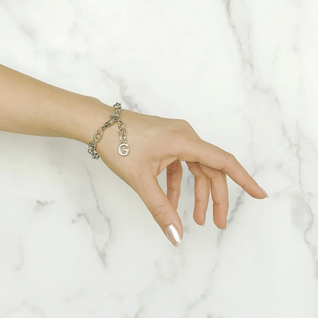 Stainless Steel Initial Bracelet