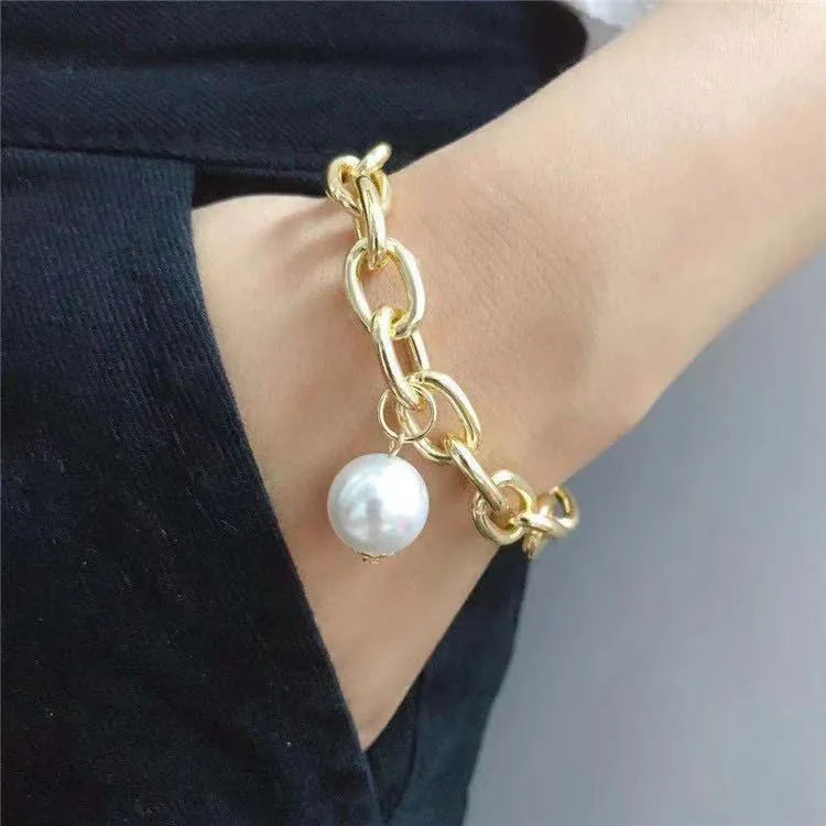 Statement Chain Glossy Bracelet Set