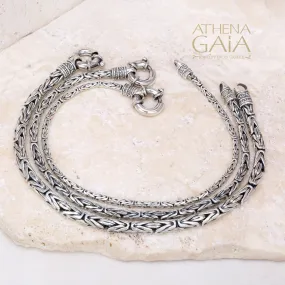 Sterling Silver Byzantine Bracelet (In-Stock)