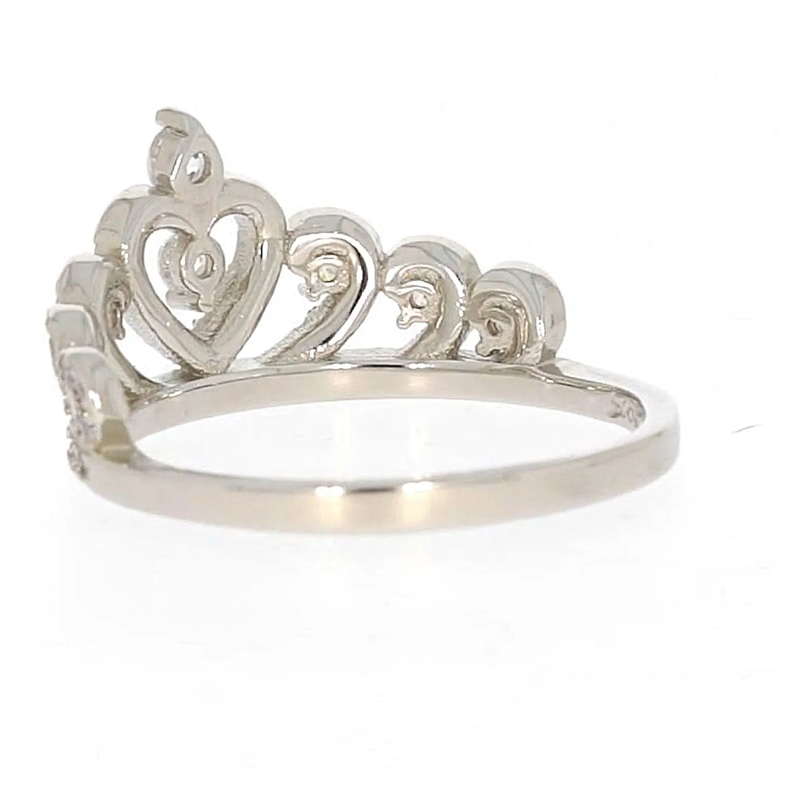 Sterling Silver Cubic Zirconia Tiara Ring