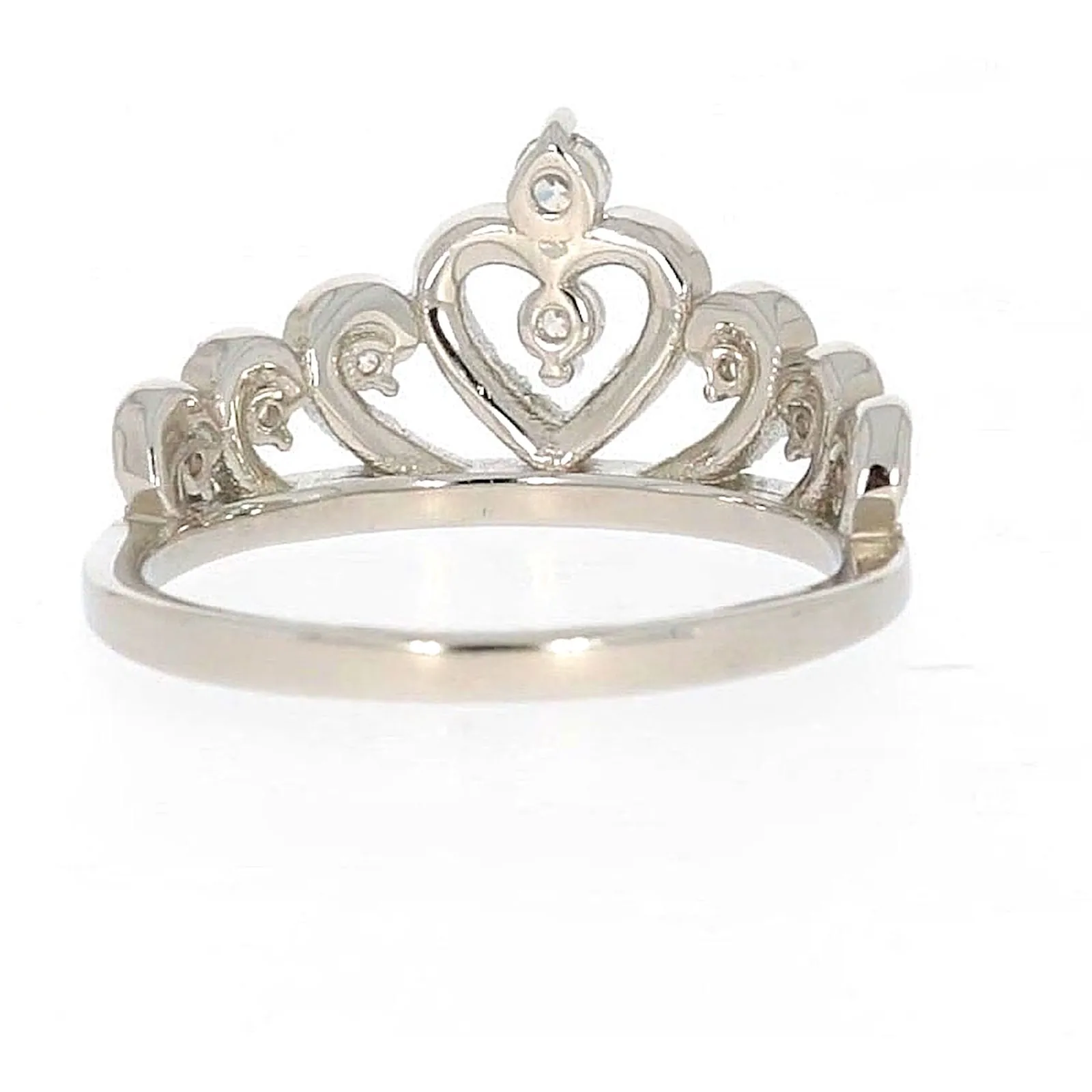 Sterling Silver Cubic Zirconia Tiara Ring