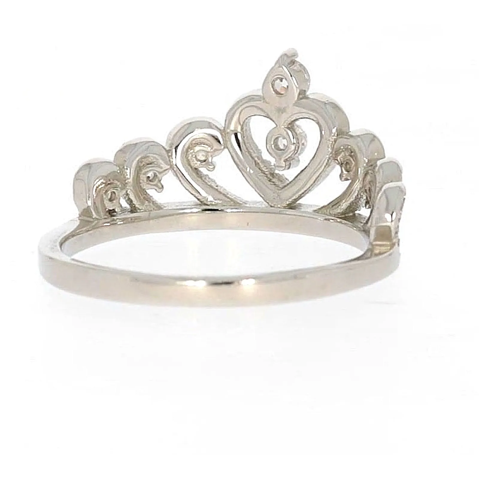 Sterling Silver Cubic Zirconia Tiara Ring