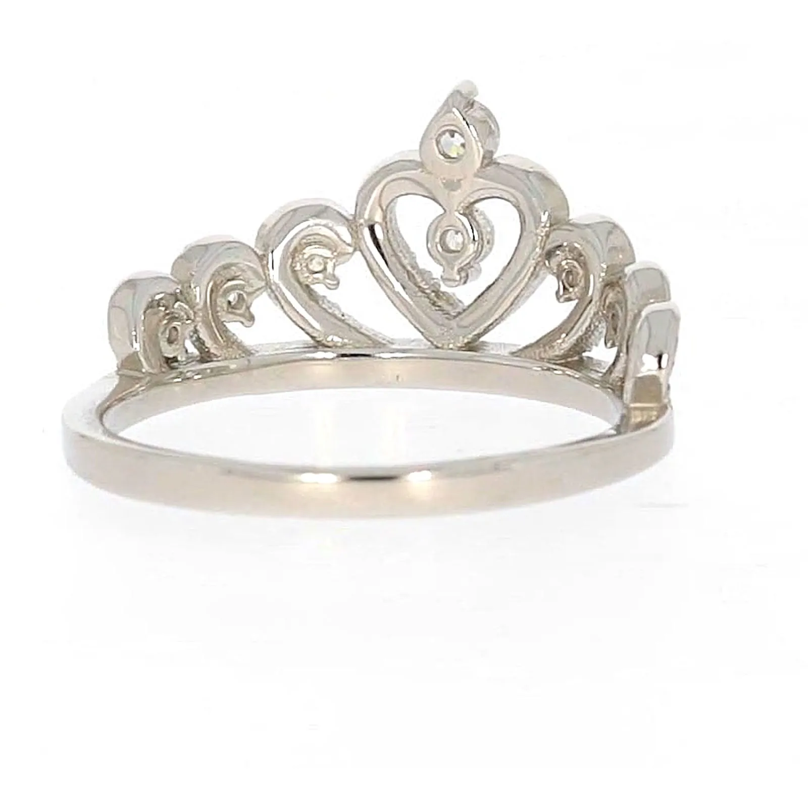 Sterling Silver Cubic Zirconia Tiara Ring