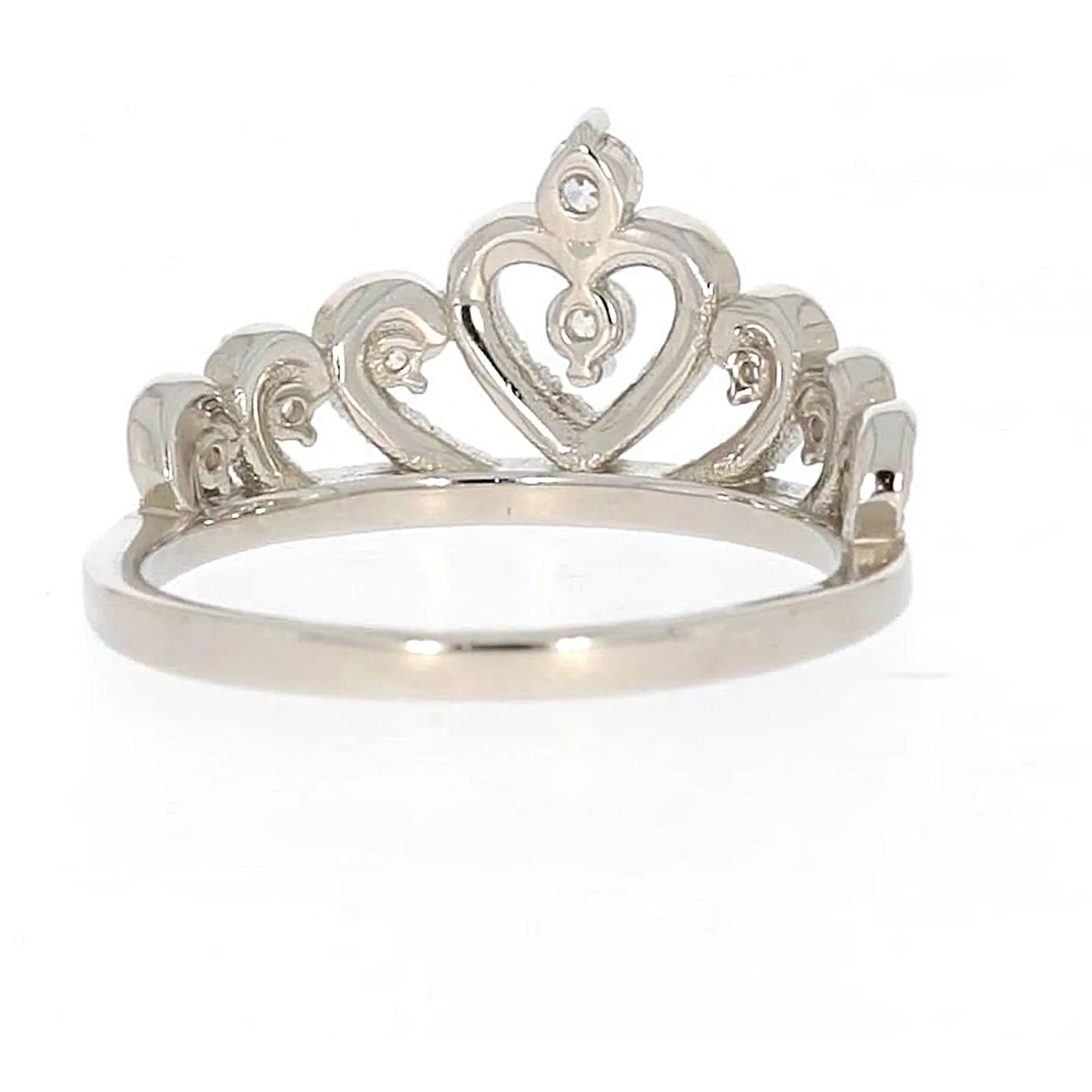 Sterling Silver Cubic Zirconia Tiara Ring