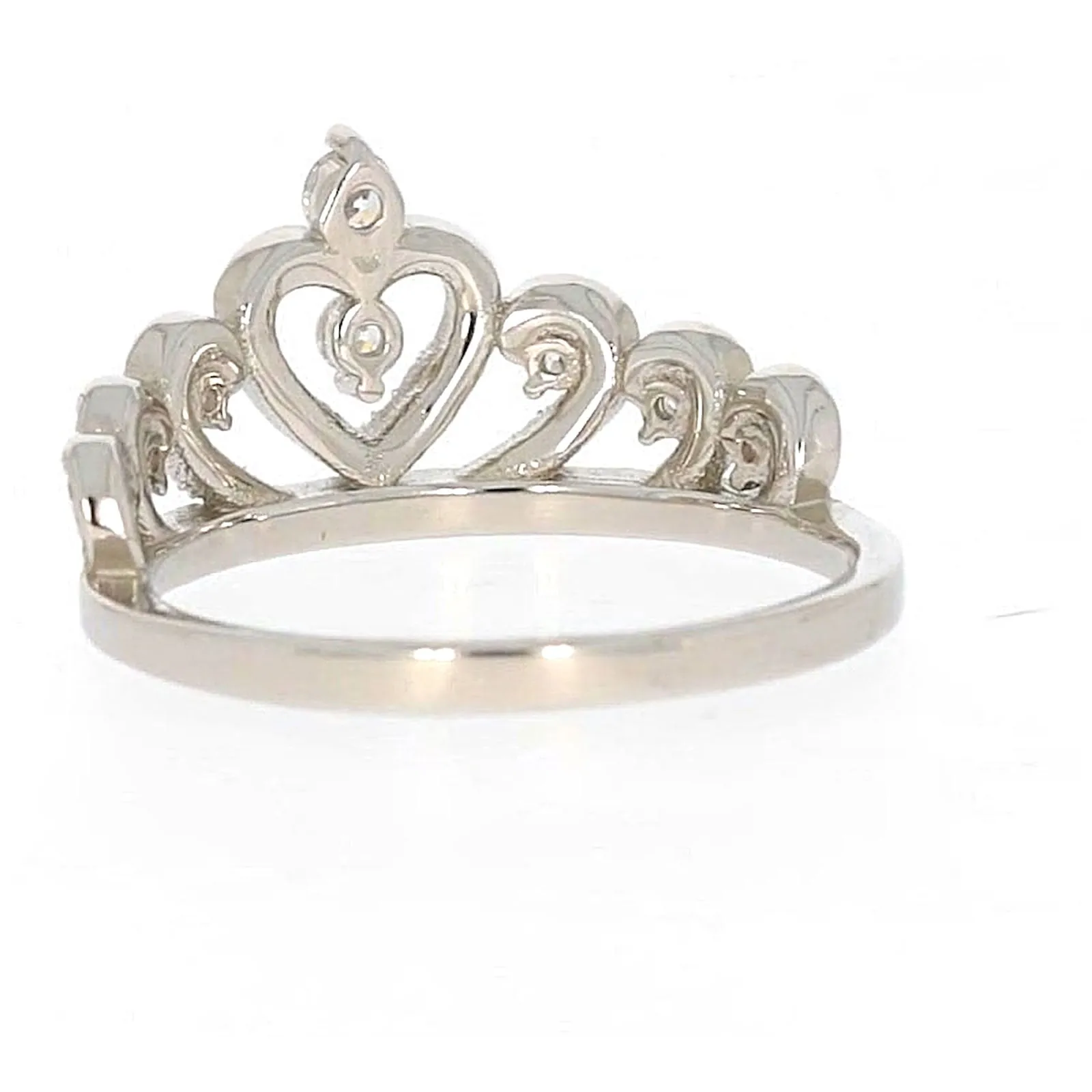 Sterling Silver Cubic Zirconia Tiara Ring