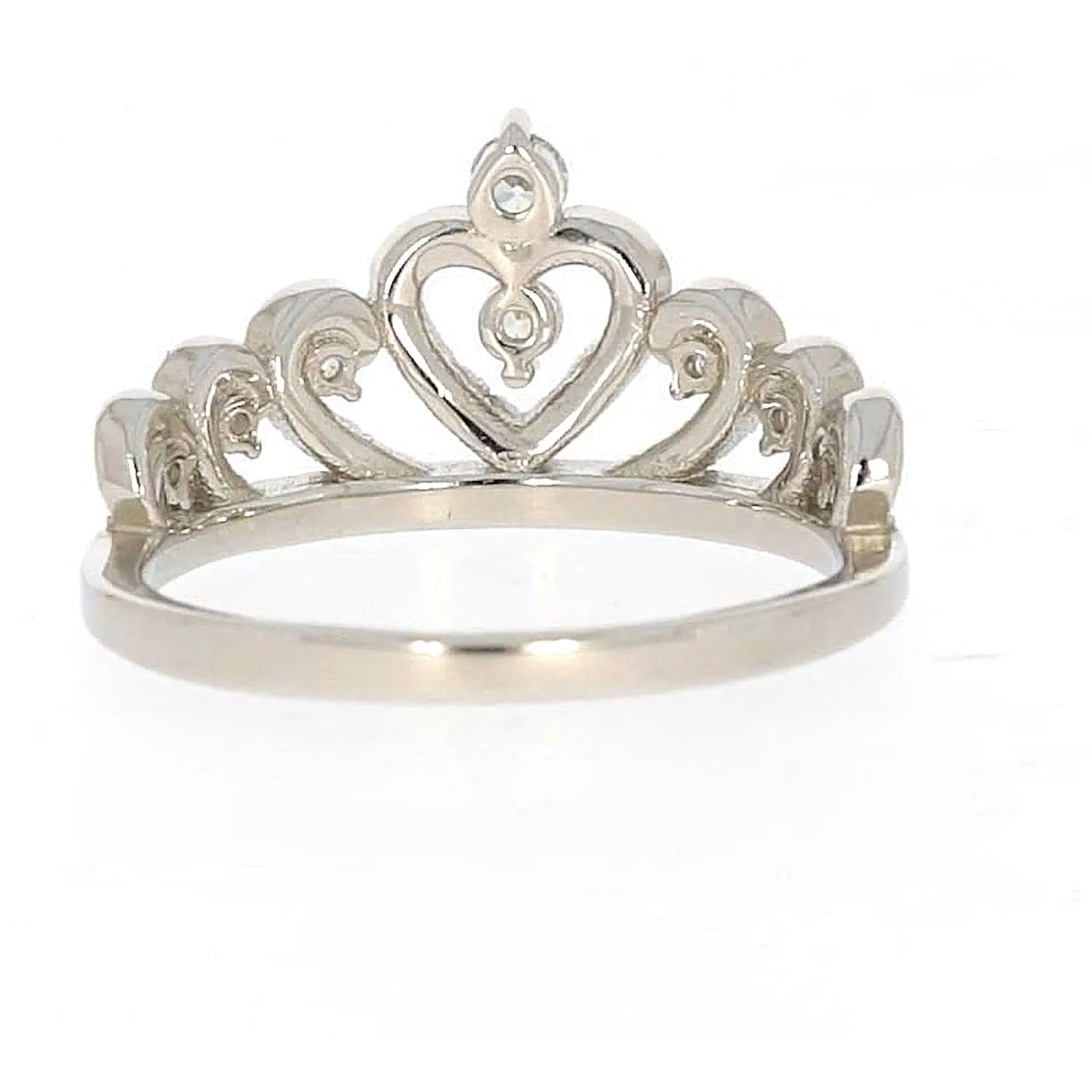 Sterling Silver Cubic Zirconia Tiara Ring