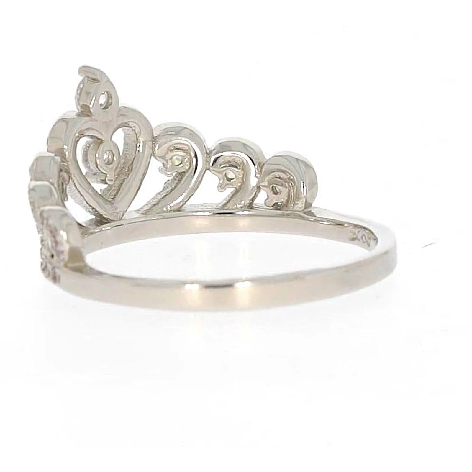 Sterling Silver Cubic Zirconia Tiara Ring