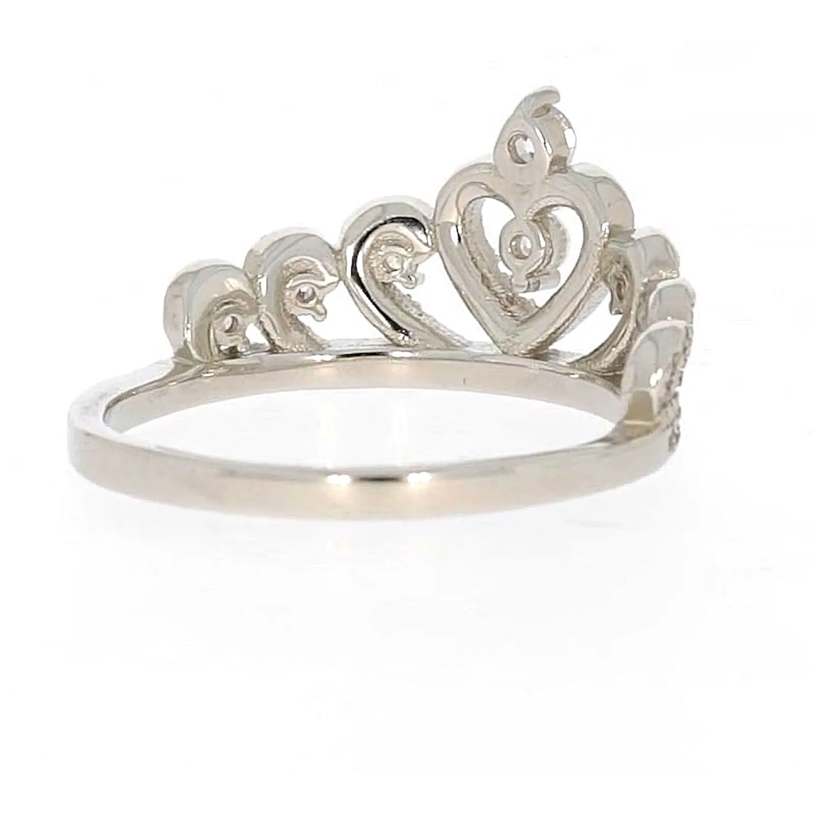 Sterling Silver Cubic Zirconia Tiara Ring