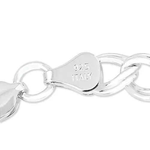 Sterling Silver Double Link Bracelet for Charms - Various Lengths