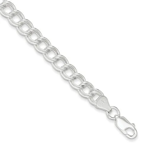 Sterling Silver Double Link Bracelet for Charms - Various Lengths