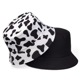 summer cotton bucket hat dairy cow Striped print Fisherman Hats Hip Hop outdoor travel panama cap Sun caps for men Women