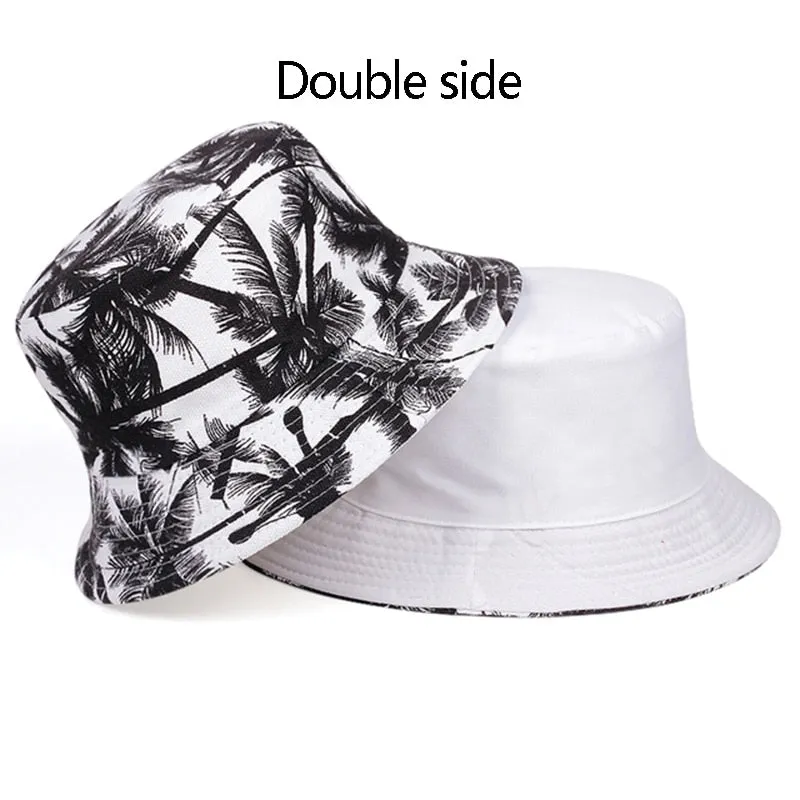 summer cotton bucket hat dairy cow Striped print Fisherman Hats Hip Hop outdoor travel panama cap Sun caps for men Women