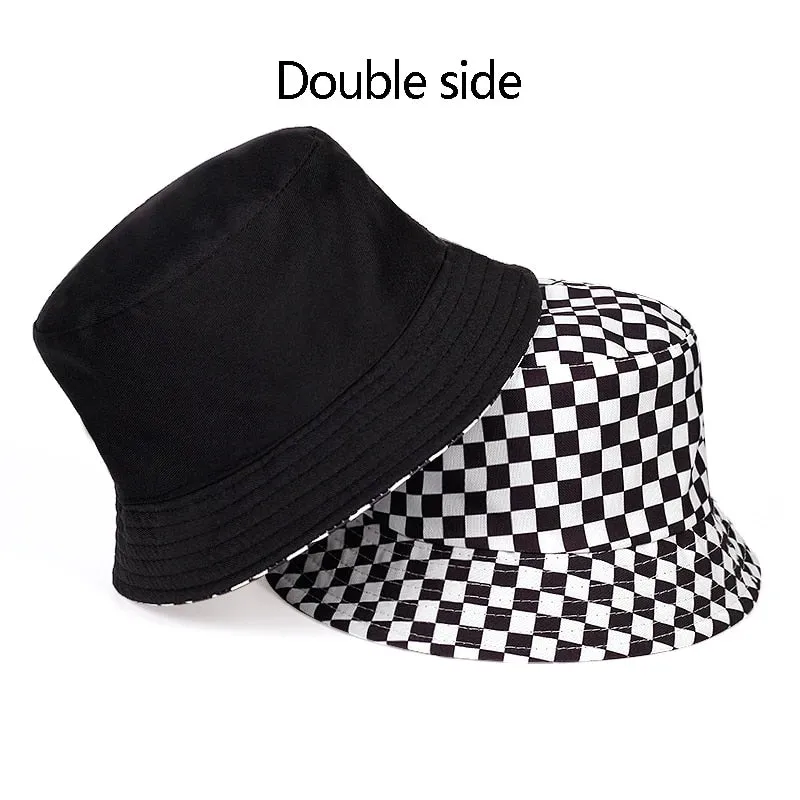 summer cotton bucket hat dairy cow Striped print Fisherman Hats Hip Hop outdoor travel panama cap Sun caps for men Women