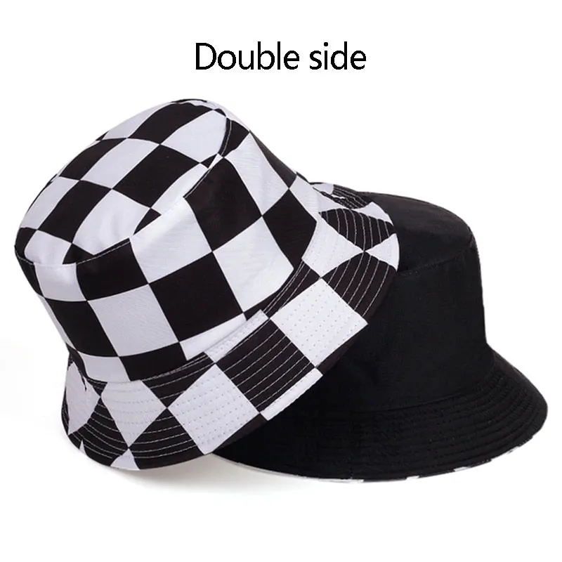 summer cotton bucket hat dairy cow Striped print Fisherman Hats Hip Hop outdoor travel panama cap Sun caps for men Women