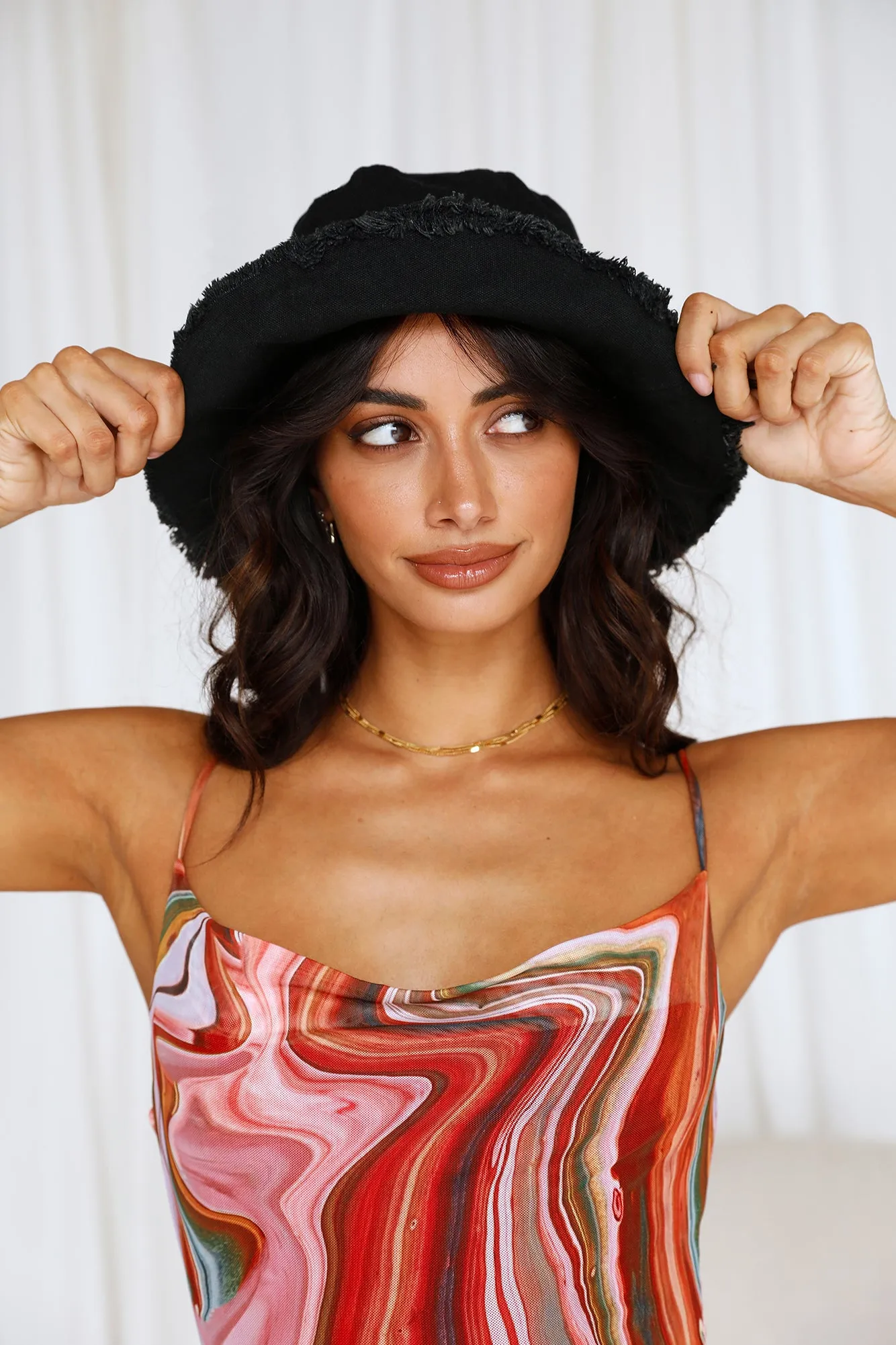 Sun Shower Bucket Hat Black