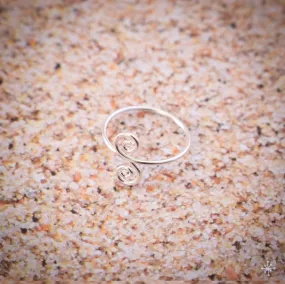 Swirl Sterling Silver Toe Ring