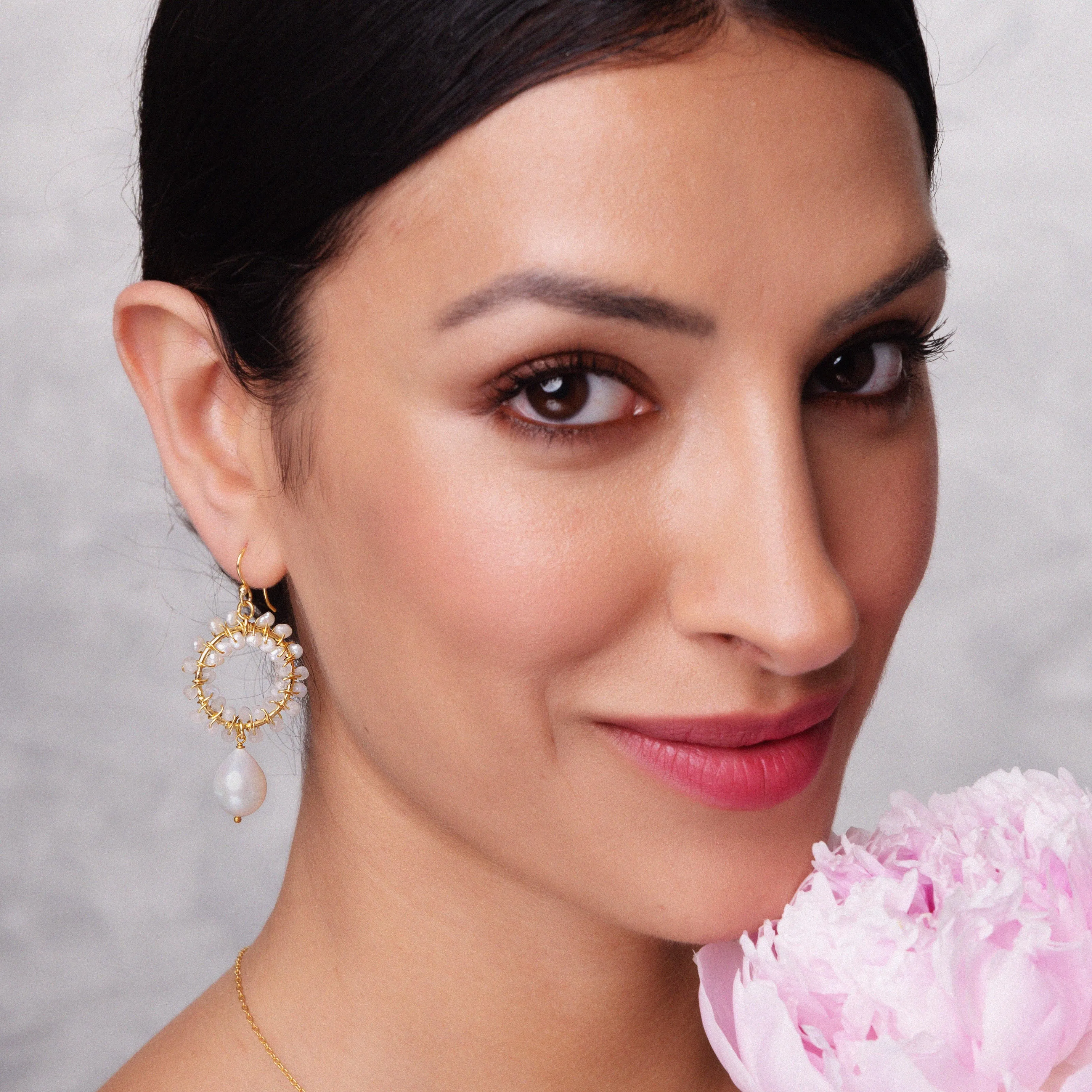 Talia Pearl Earrings