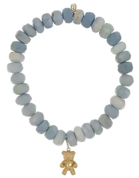 Teddy Bear Blue Opal Bracelet