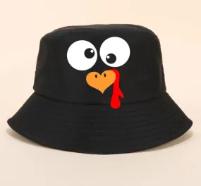 Thanksgiving Turkey Bucket Hat, Vacation Hat, Themed Bucket Hat , Personalized hat