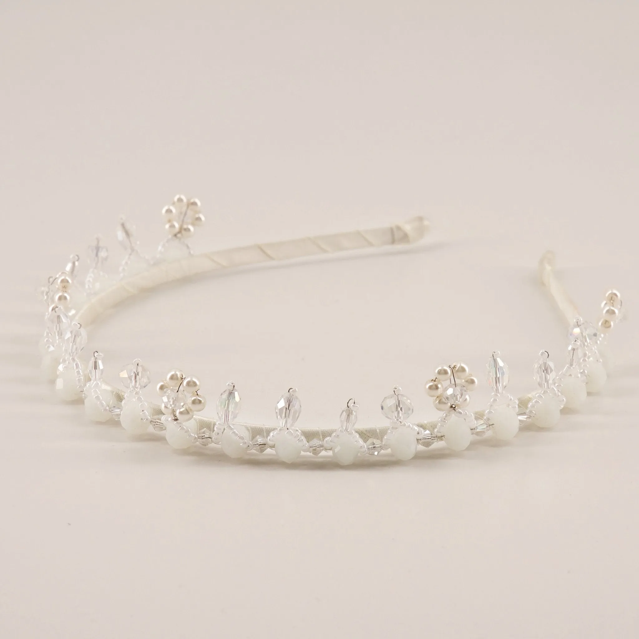 The Elqeena Crystal Crown Designer Girls Headband