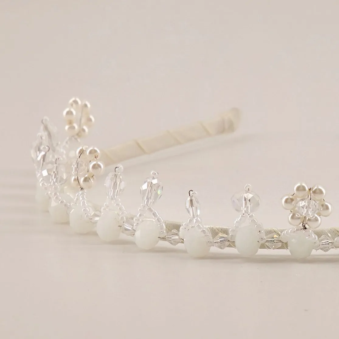 The Elqeena Crystal Crown Designer Girls Headband