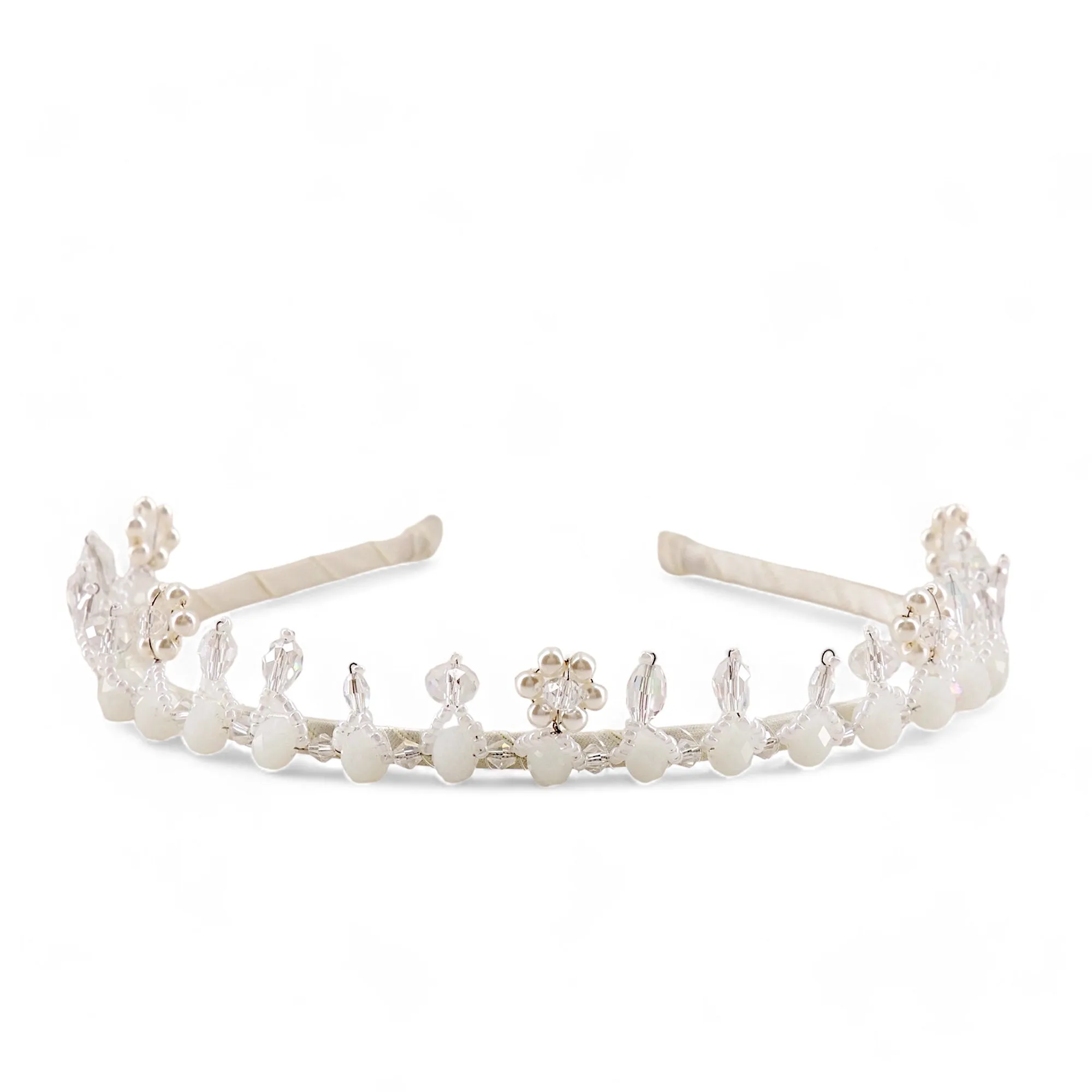 The Elqeena Crystal Crown Designer Girls Headband