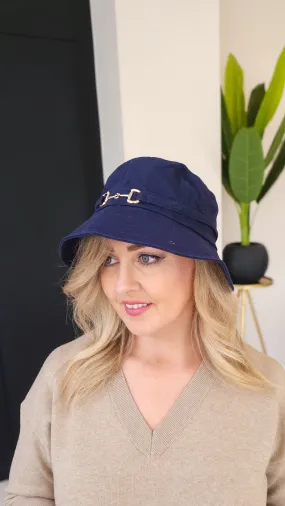 Thea Bucket Hat- Navy