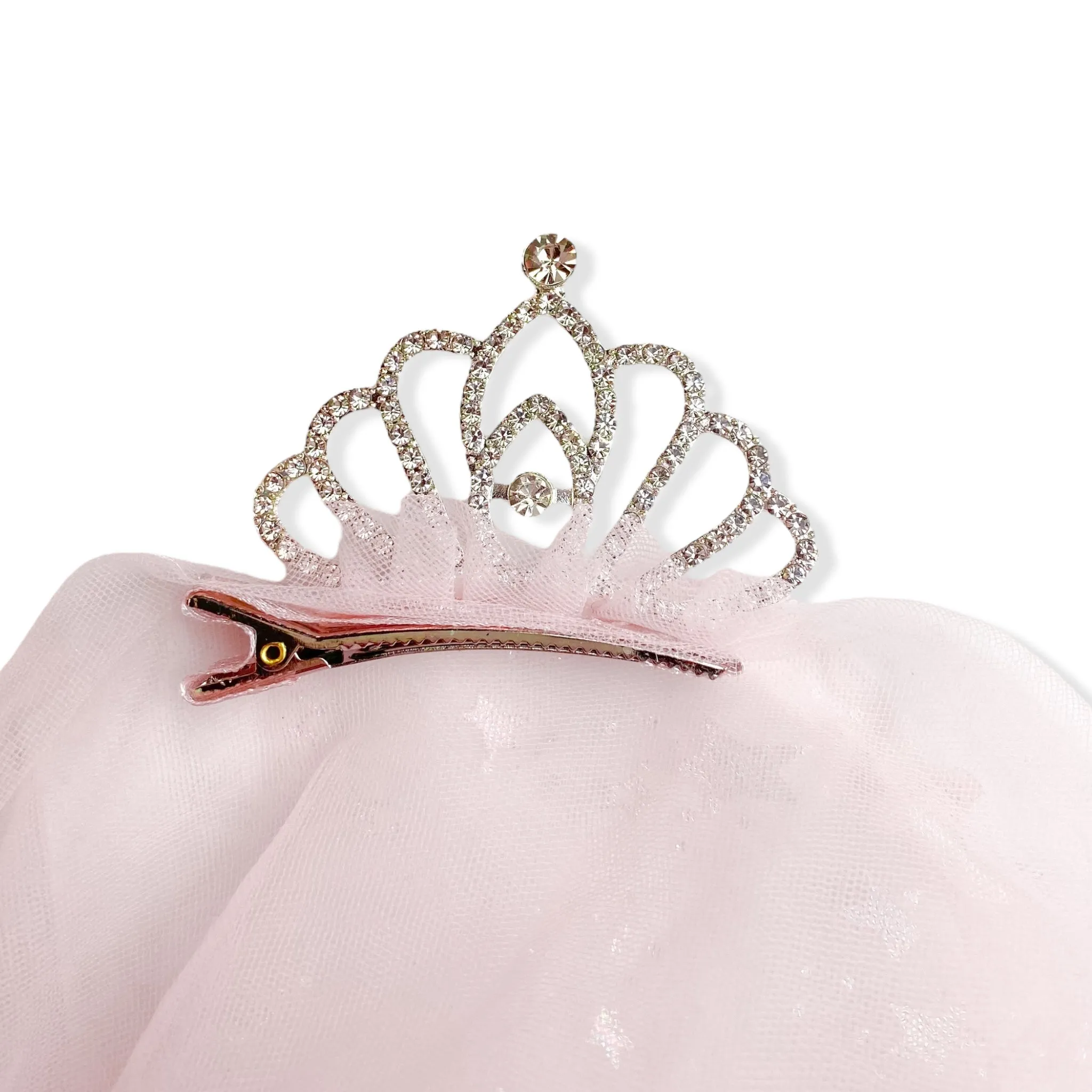 Tiara Hair Clip w/ Veil
