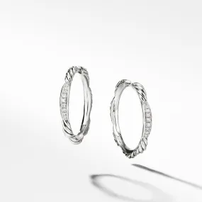 Tides Hoop Earrings with Diamonds