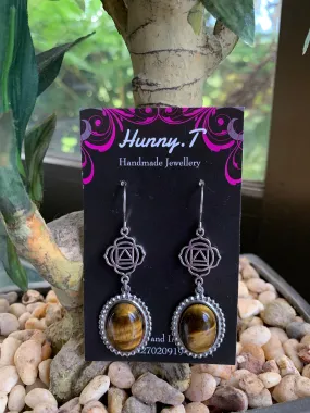 Tiger Eye Gemstone Earrings