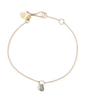 Tiny labradorite chain bracelet