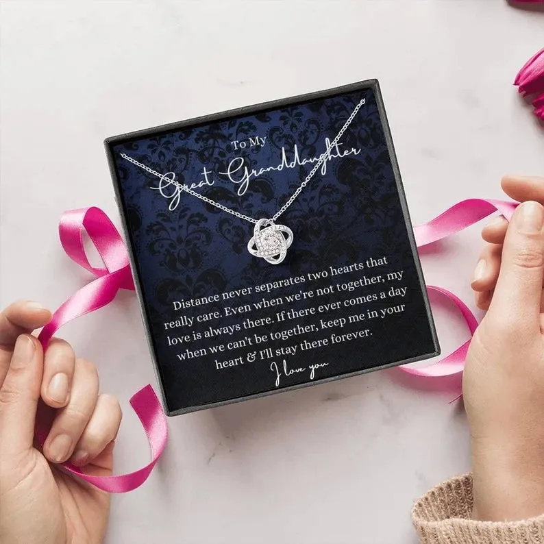 To My Great Granddaughter necklace, Gift For Great Granddaughter Birthday Necklace From Great Grandma