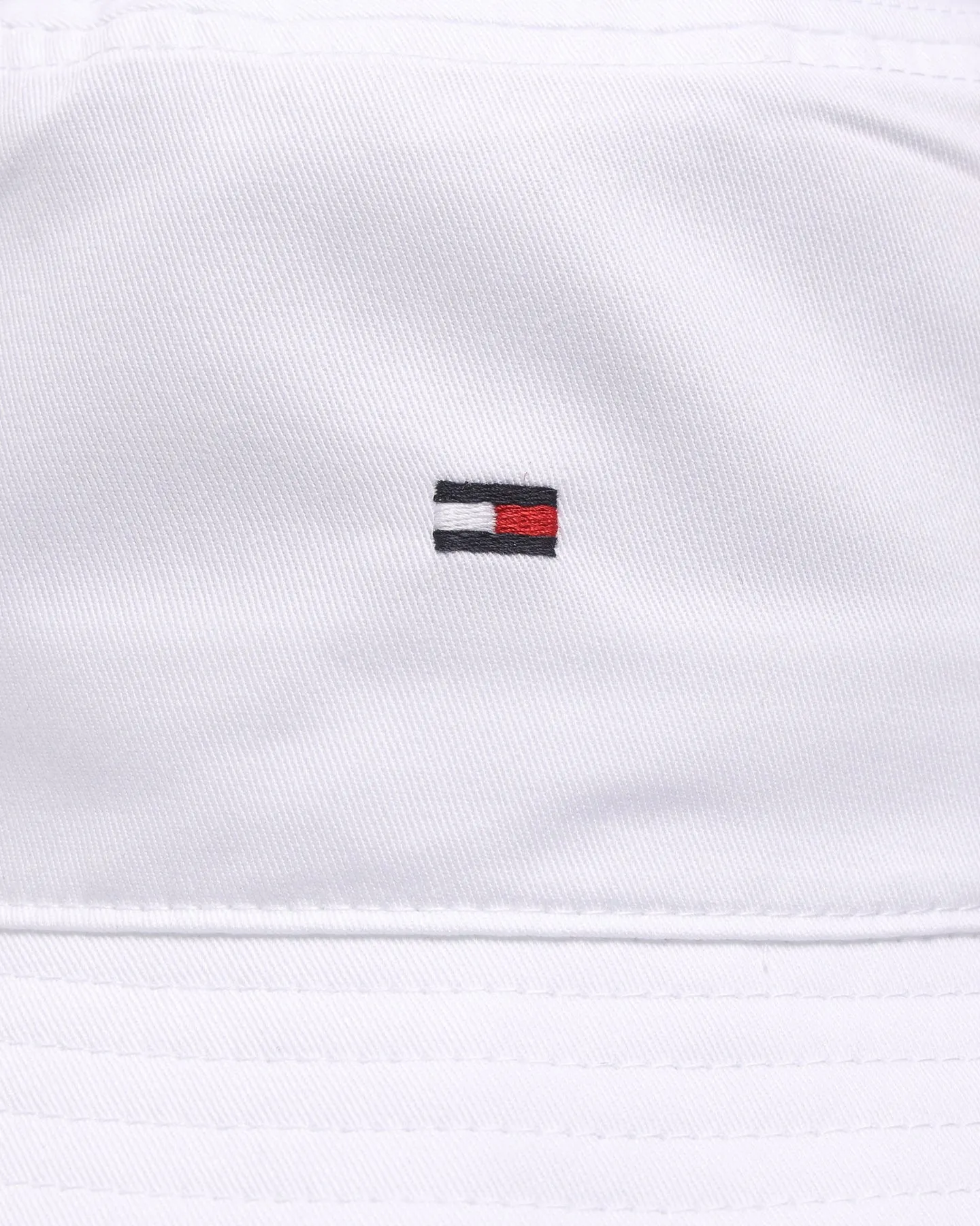 Tommy Jeans Flag Bucket Hat White