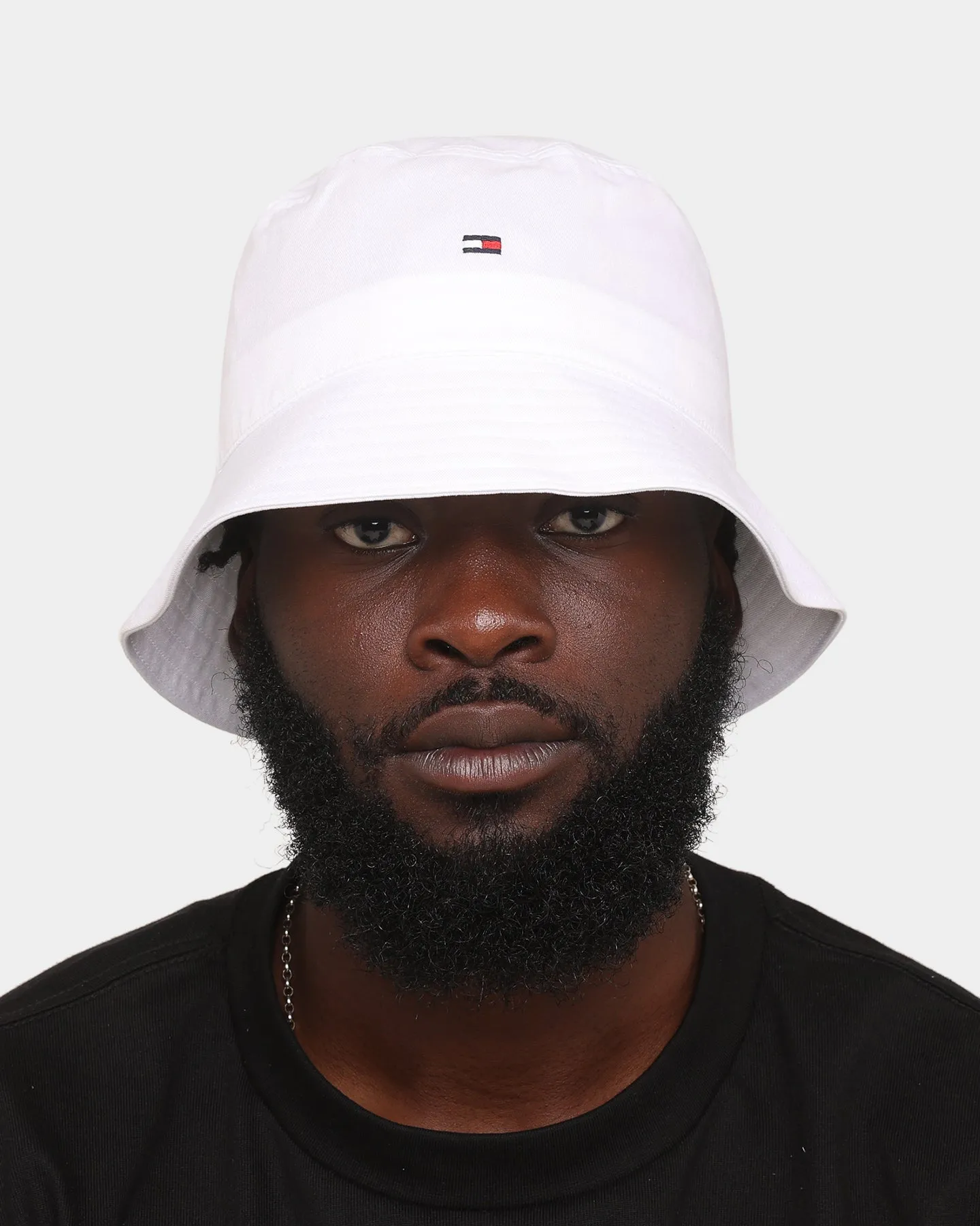Tommy Jeans Flag Bucket Hat White