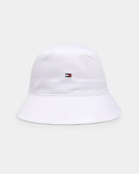 Tommy Jeans Flag Bucket Hat White