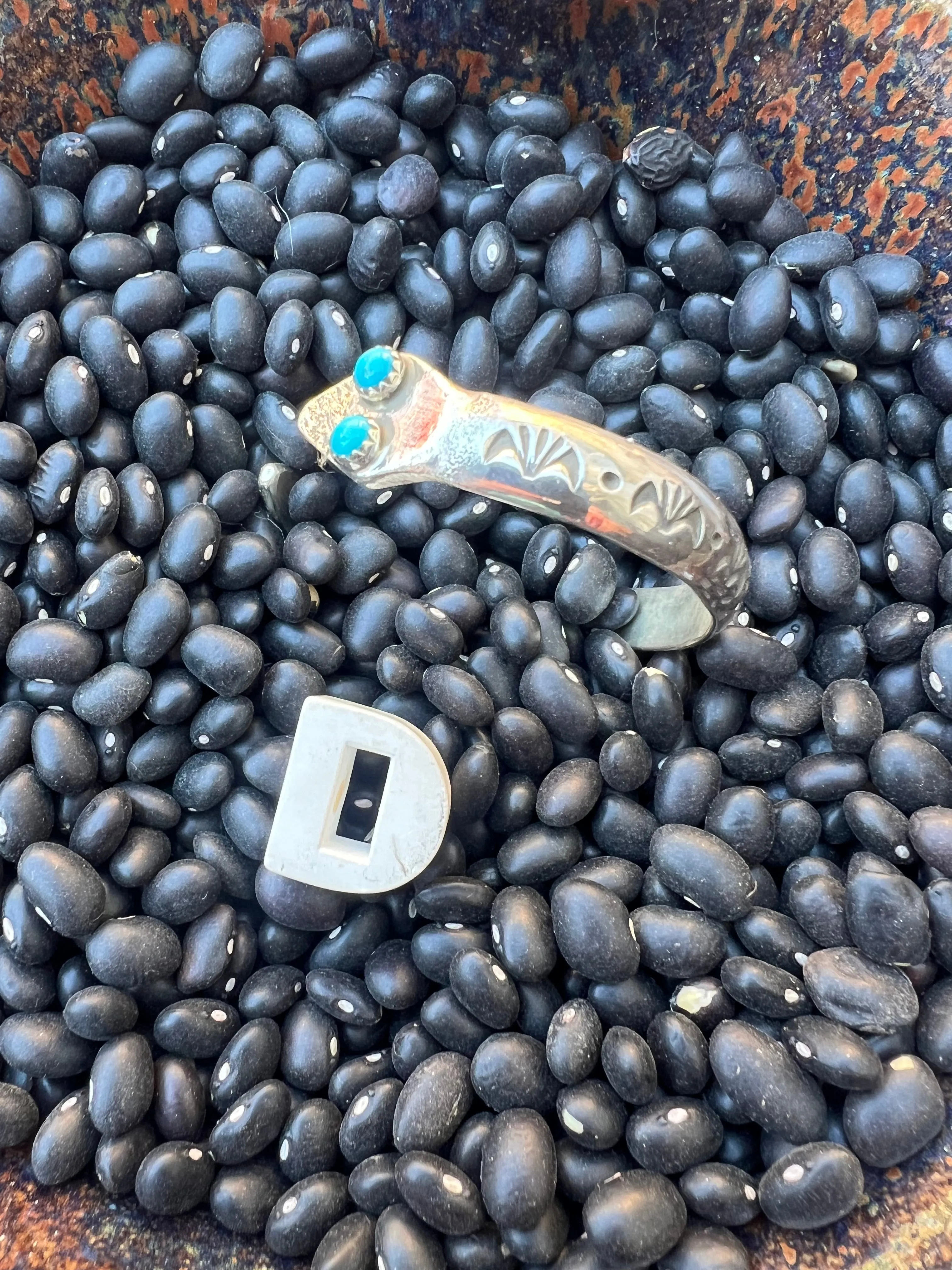 Turquoise Snake Eye Stacker Cuff