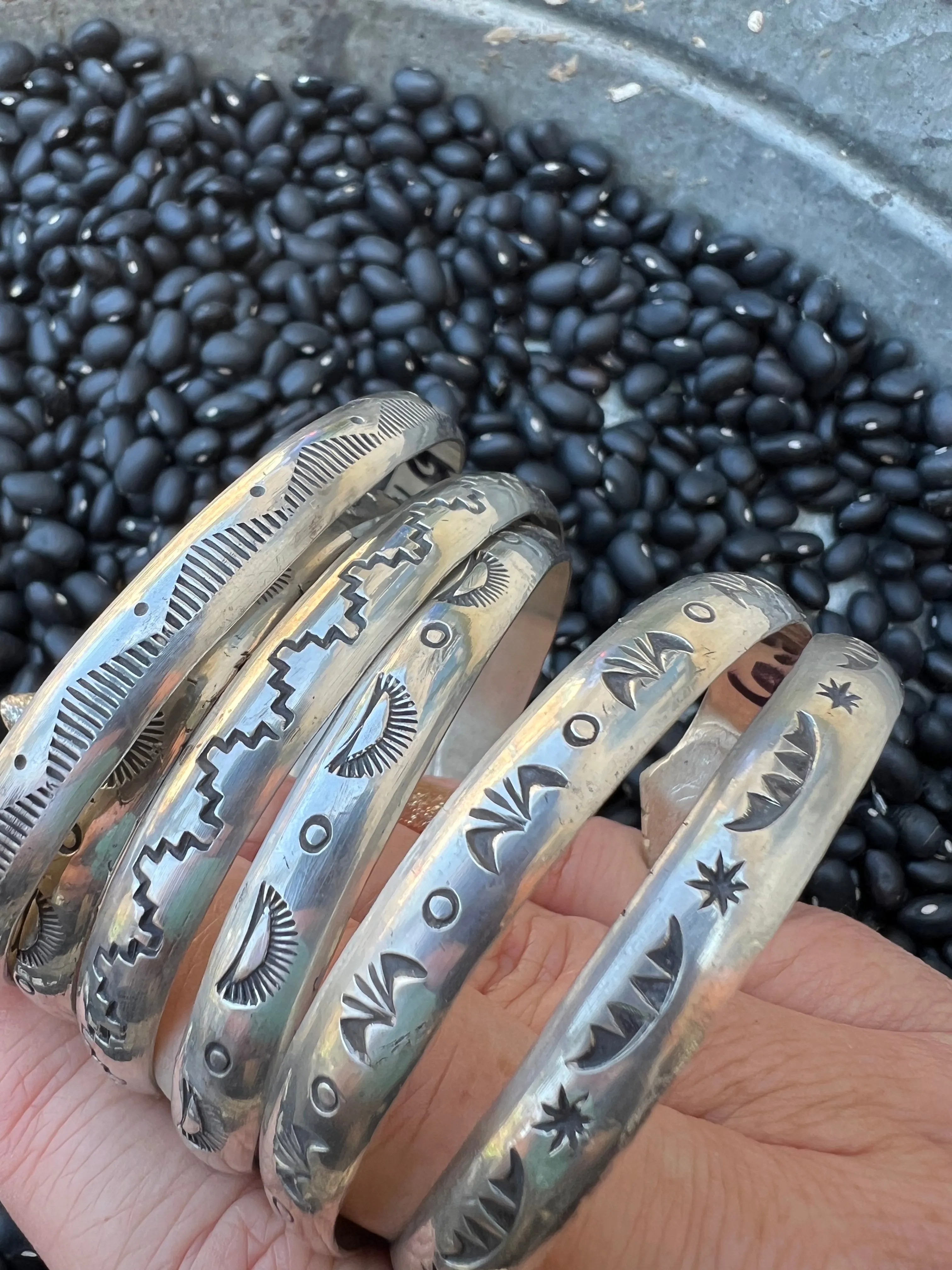 Turquoise Snake Eye Stacker Cuff
