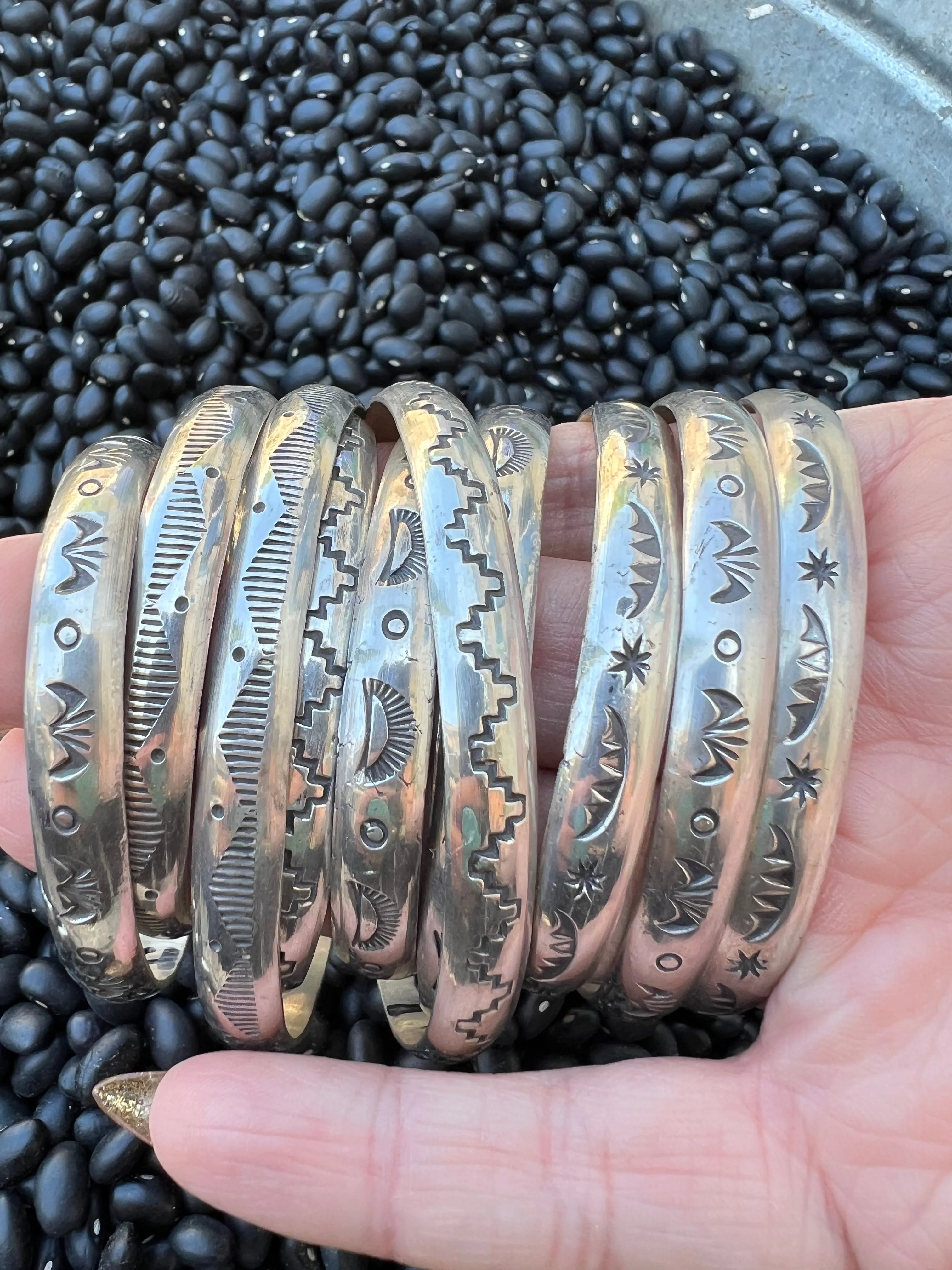 Turquoise Snake Eye Stacker Cuff