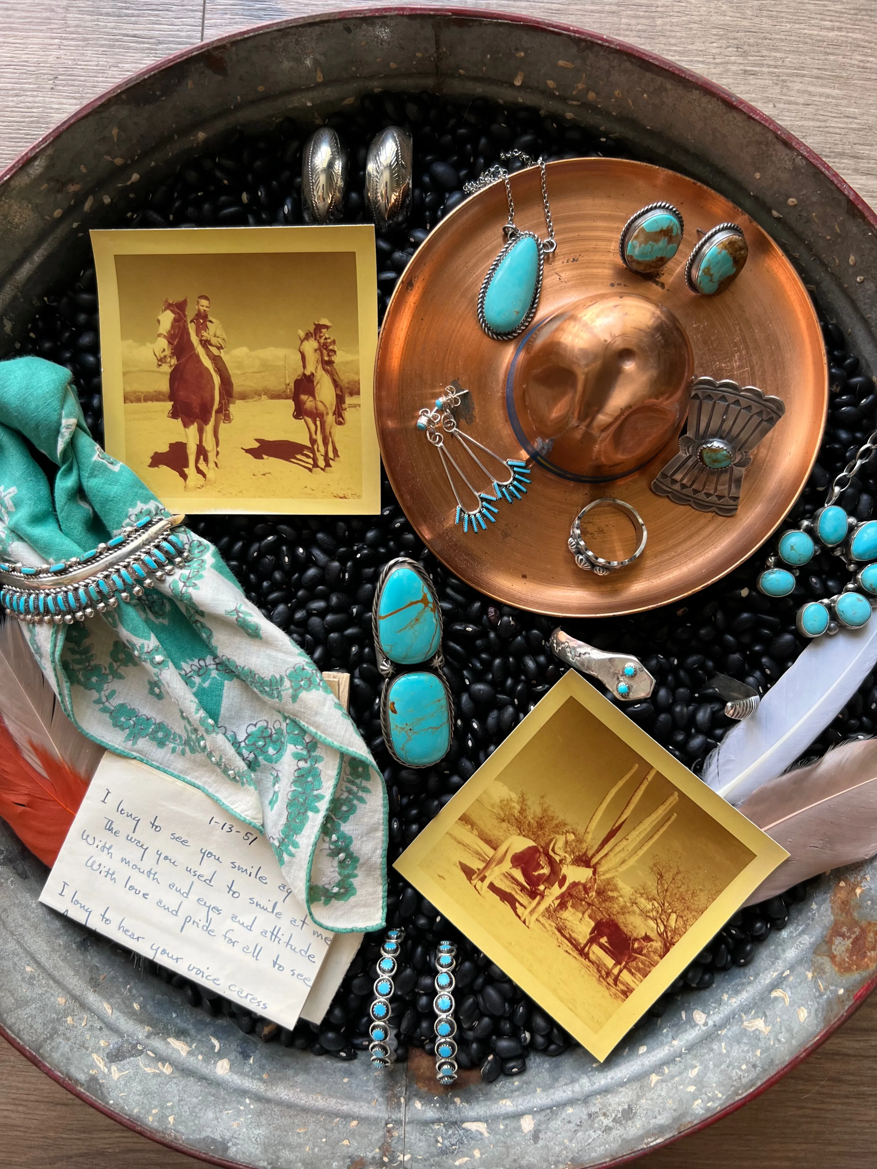 Turquoise Snake Eye Stacker Cuff