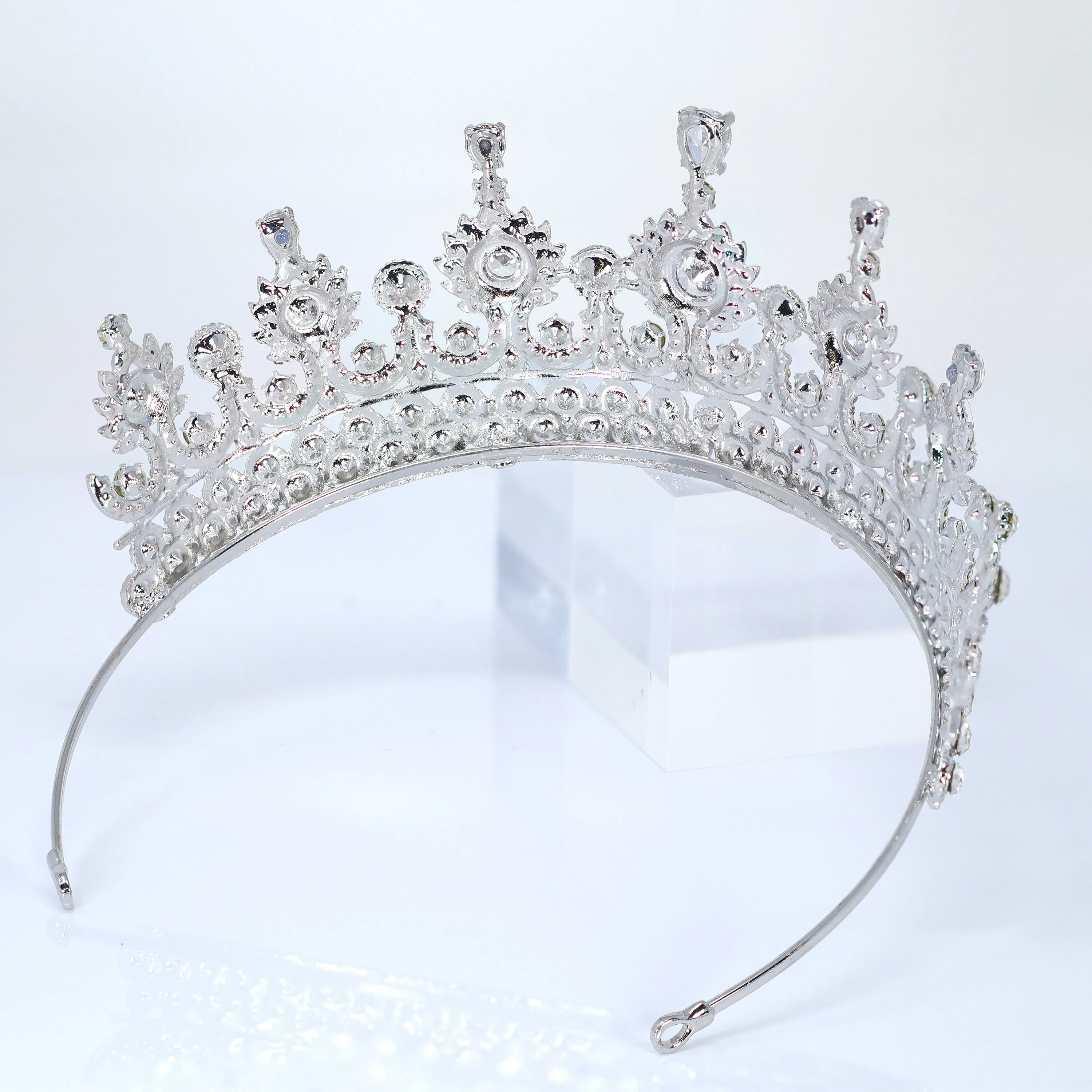 Twinkle Star Swarovski Crystals & Big Cubic Zirconia Queen Tiara , Bridal Crown Tiara, Crystal Wedding Tiara, Wedding Crown, Tiara Bride