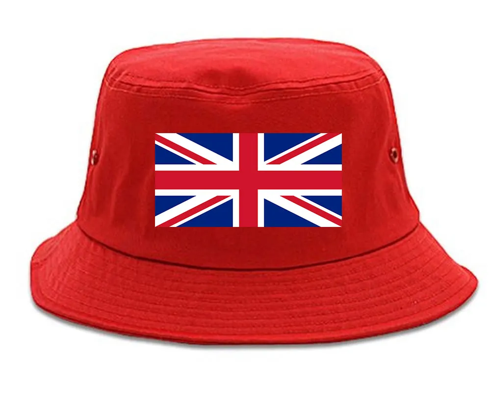 UK British Flag Chest Mens Bucket Hat