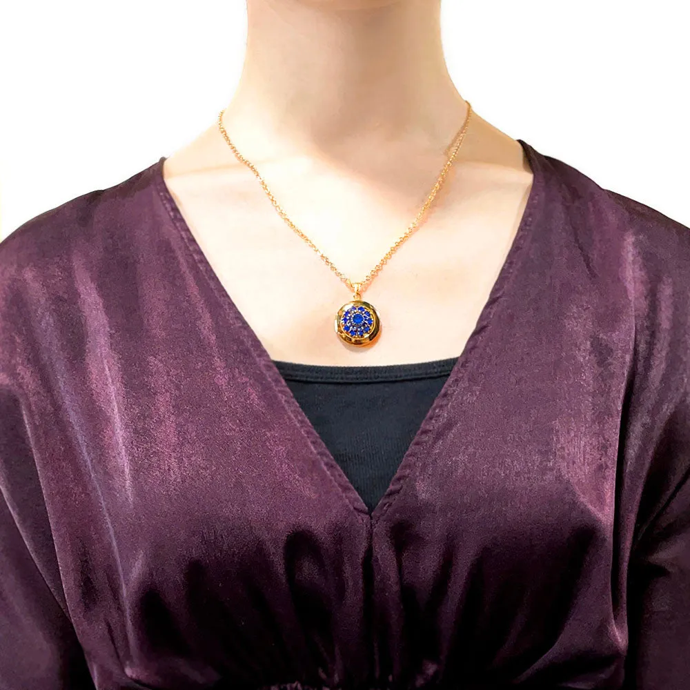 【USA輸入】ヴィンテージ AVON サファイア ネックレス セット/Vintage AVON Sapphire Necklace Set
