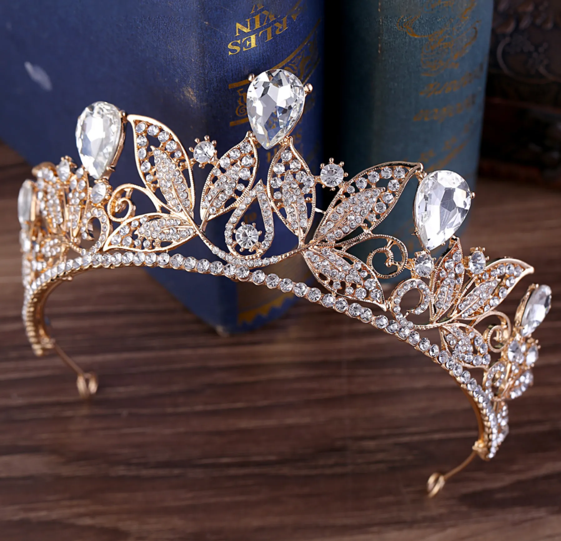 Vintage Princess Rhinestone Bridal Tiara Wedding  Crown