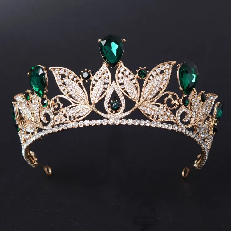 Vintage Princess Rhinestone Bridal Tiara Wedding  Crown