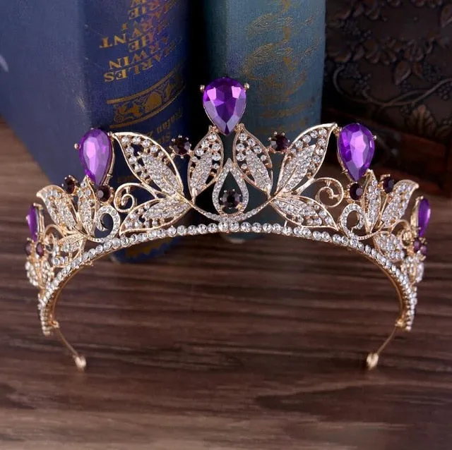 Vintage Princess Rhinestone Bridal Tiara Wedding  Crown