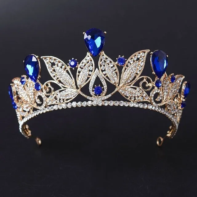 Vintage Princess Rhinestone Bridal Tiara Wedding  Crown