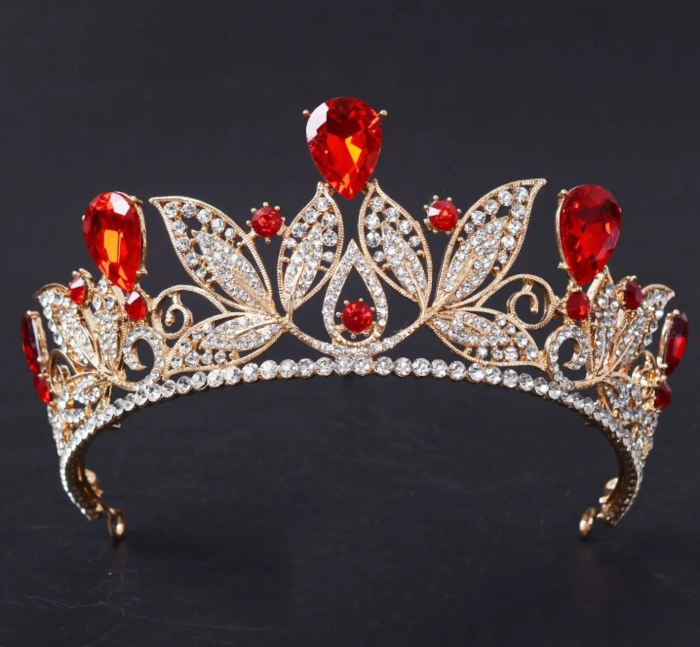 Vintage Princess Rhinestone Bridal Tiara Wedding  Crown